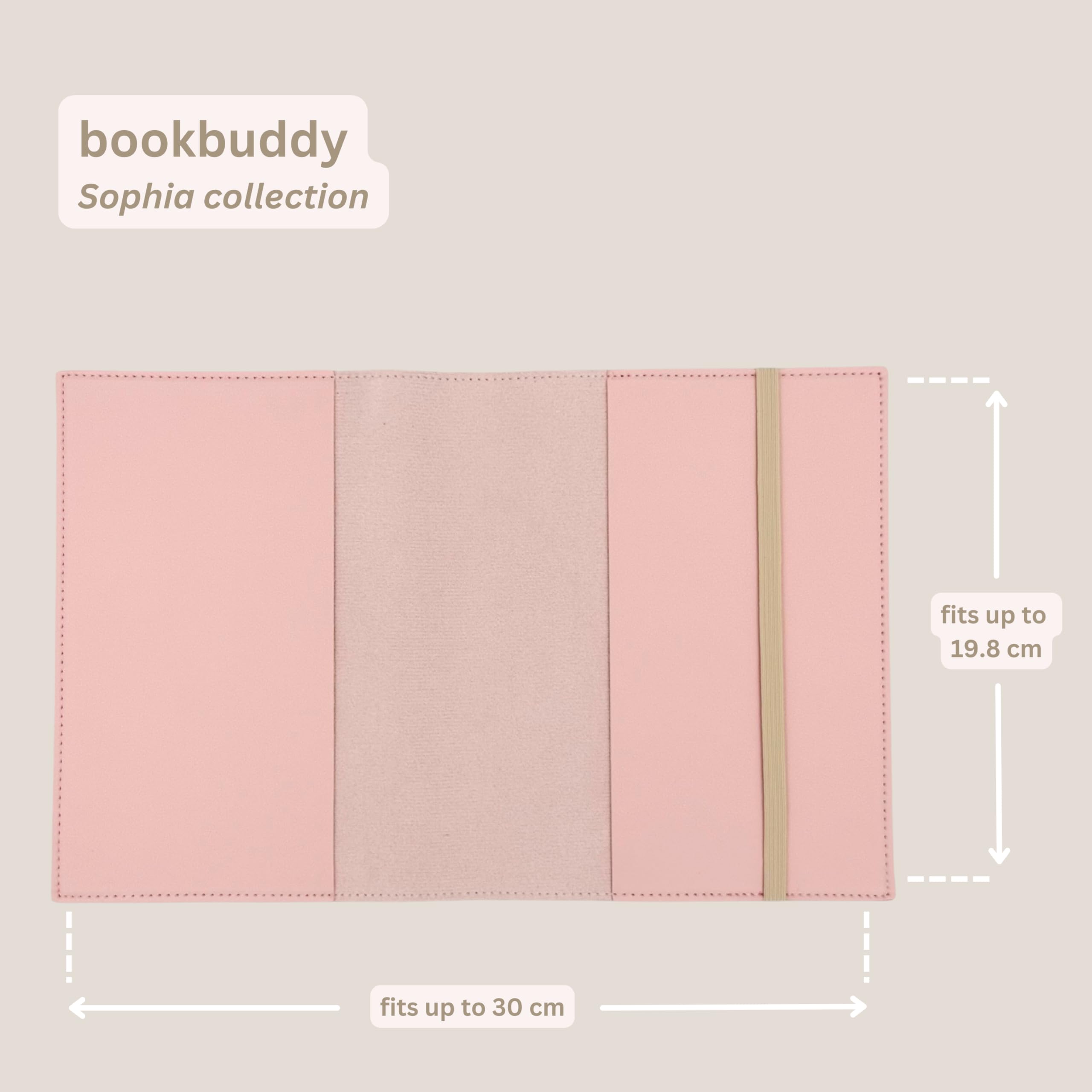 bookbuddy - Paperback Book Protector - Pink, M - Image 2