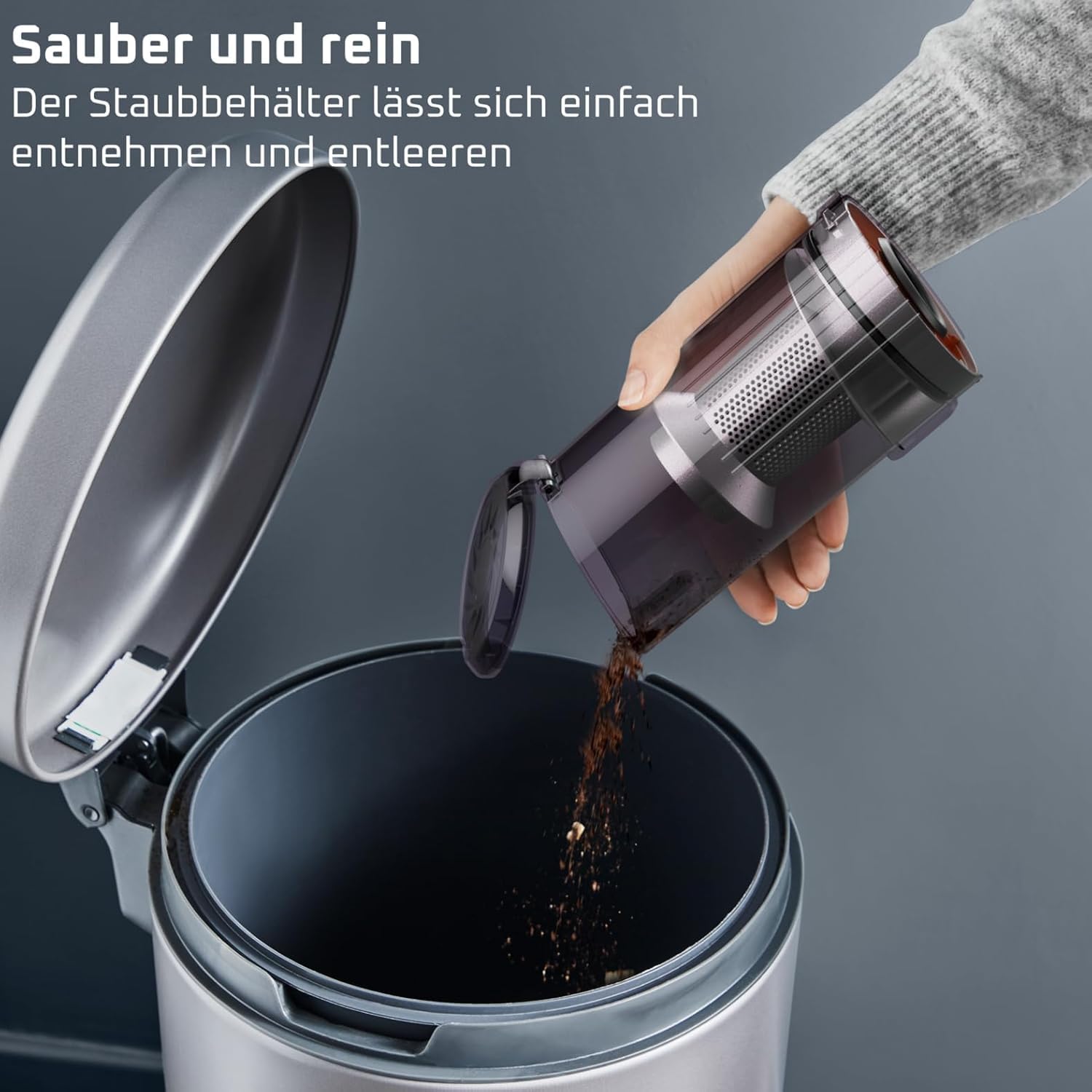 Rowenta X-Force Flex 13.60, kabelloser Akku-Staubsauger, Allergiker-Modell, tiefe Reinigungskraft, Flex-Gelenk, 150 Air Watt, bis zu 60 Minuten Laufzeit, Made in France, RH9A36WV