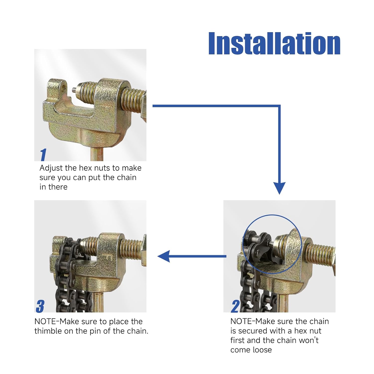 YOXUFA 65 Tooth Sprocket 35 Chain with 140 Links Replacement for Coleman CT100U CC100X Baja Doodle Bug Blitz Dirt Bug Racer DB30 Motovox Mbx10 Predator 97cc 100cc 2.5hp Mini Bike Powersports Parts
