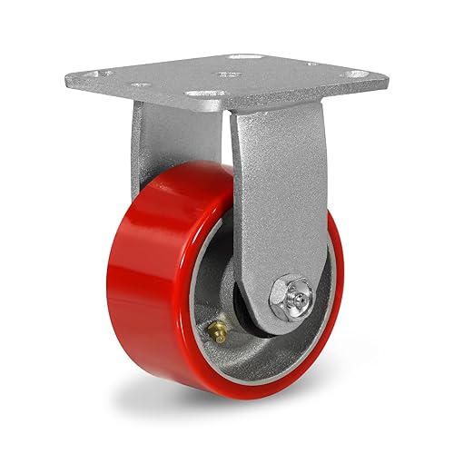 Miniatura 24 de Ruedas de 8 x 2 pulgadas, juego de 4 ruedas industriales resistentes, ruedas de poliuretano con fuerte capacidad de carga de 6000 libras