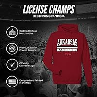 Vista 2 de License Champs Sudadera con capucha Merch oficial de la NCAA College Sudadera con capucha para hombre y mujer Logotipo de Bar