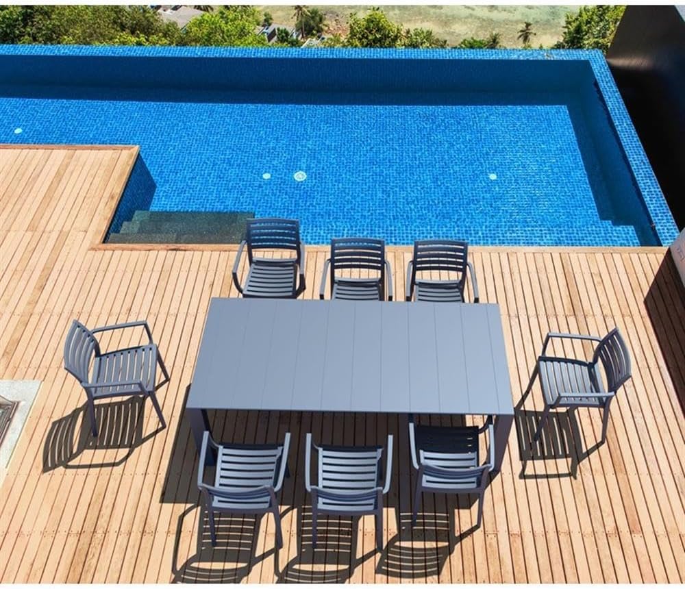 Compamia Artemis Outdoor Dining Arm Chair (Set of 2) - Dark Gray