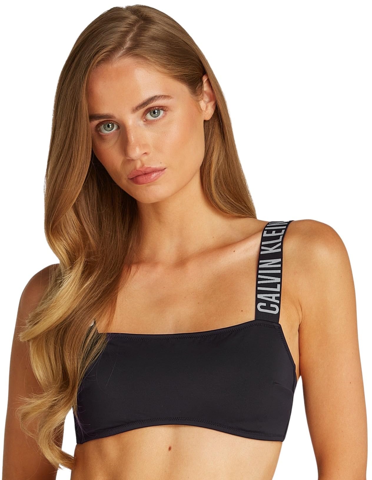 Calvin Klein Haut de Bikini Bandeau Femme Rembourrage Amovible