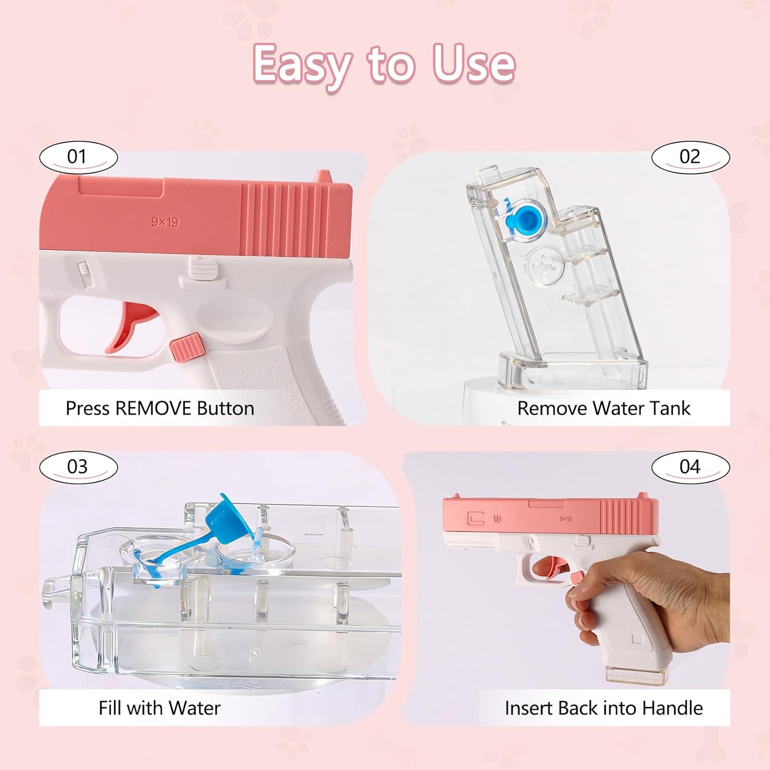 2 Pack Dog Training pet Training sprayers, Cat Training pet Training sprayers, Long-Range Large Water Spray with Detachable Water Tank Leak-Proof Design for Pets (2)