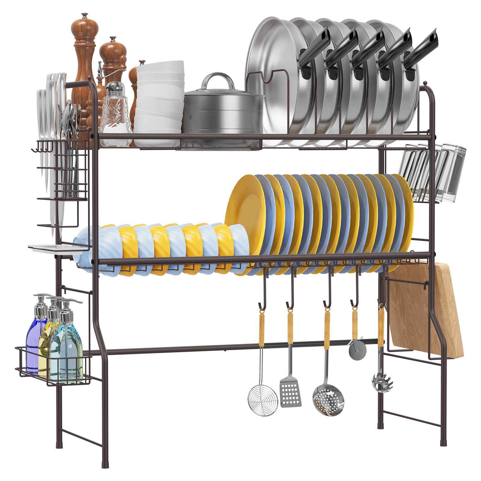 Buy Over Sink Dish Drying Rack, 2Tier Large Dish Drainers Shelf, Sink
