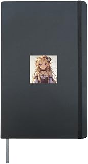 Anime Girl Otaku Kawaii Manga Reader Japanese Hardcover Journal, Black