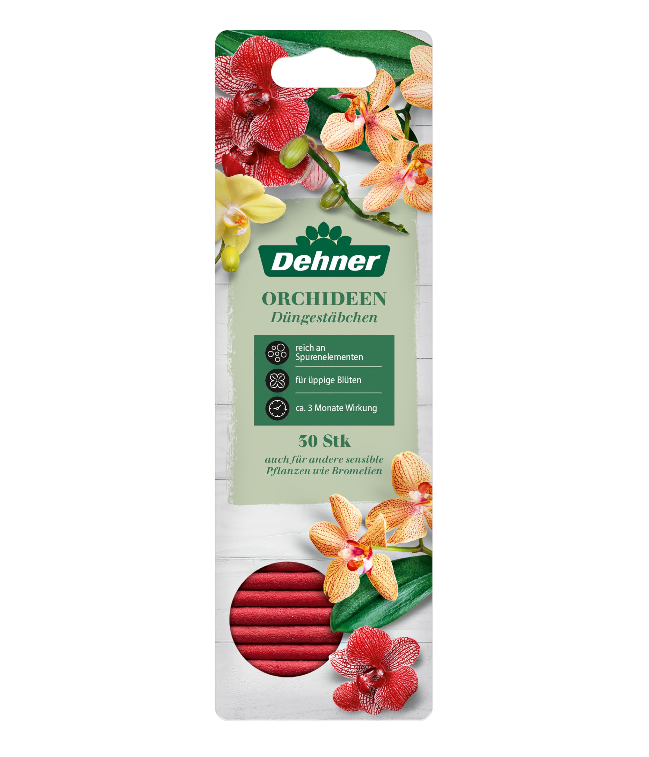 Dehner Dngestbchen fr Orchideen, Spezialdnger, hochwertiger Dnger,  NPK-Dnger, mit Langzeitwirkung, 4 x 30 Stck (120 Stck), mehr farbig :  Amazon.de: Garten