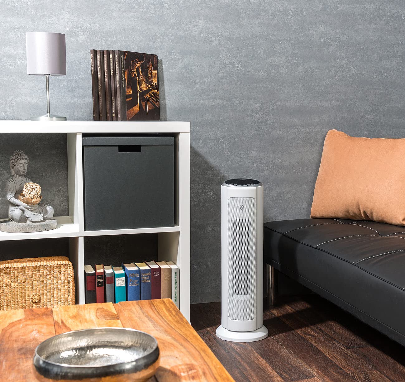 Sichler Haushaltsgeräte calefactor cerámico WiFi de torre 2000 W, compatible con Alexa y Google Assistant
