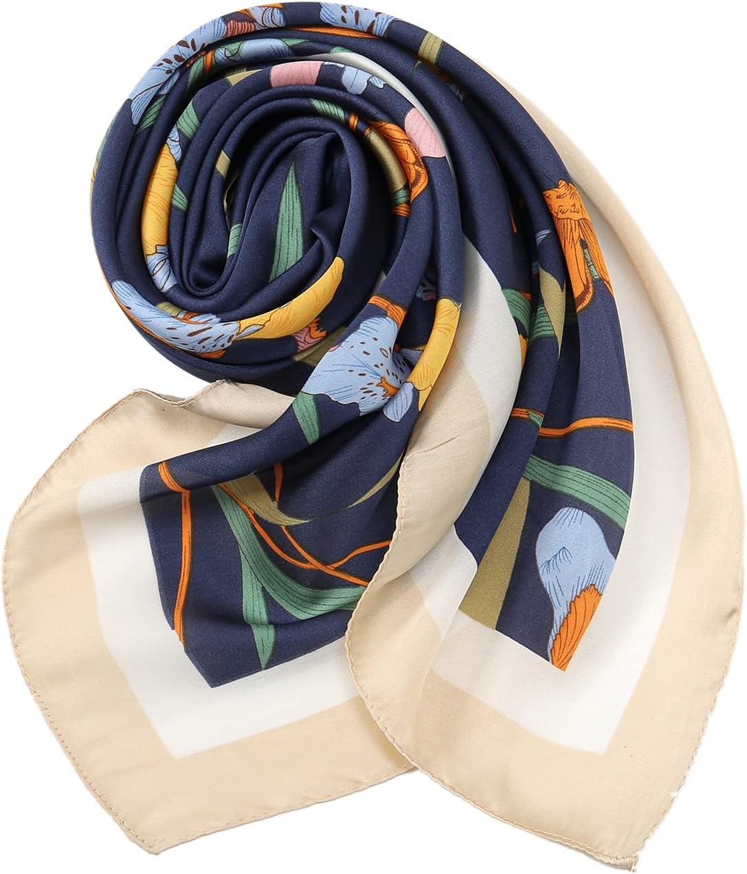 RIIQIICHY Women Head Hair Scarf Like Satin Silk Scarf Sleeping Hair Wrapping Night 27.5" - Image 3