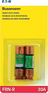 Bussmann FRN-R-30 Amp Brass 250-Volt Fusetron Dual Element Time-Delay RK5 Cartridge Fuse