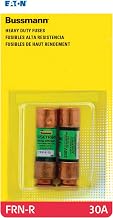 Bussmann FRN-R-30 Amp Brass 250-Volt Fusetron Dual Element Time-Delay RK5 Cartridge Fuse