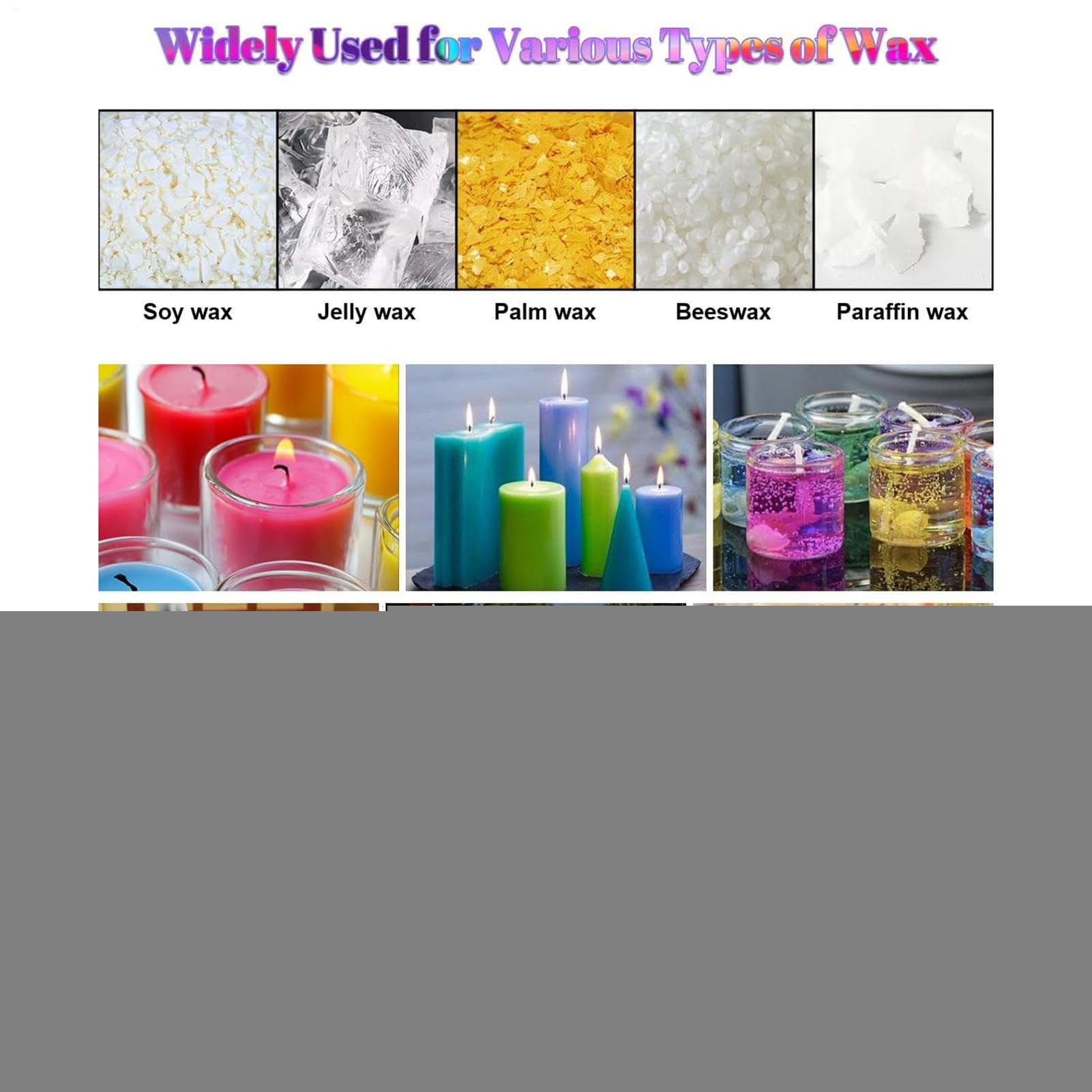 Zestaw barwników do świec, pigment z wosku sojowego, płynny barwnik