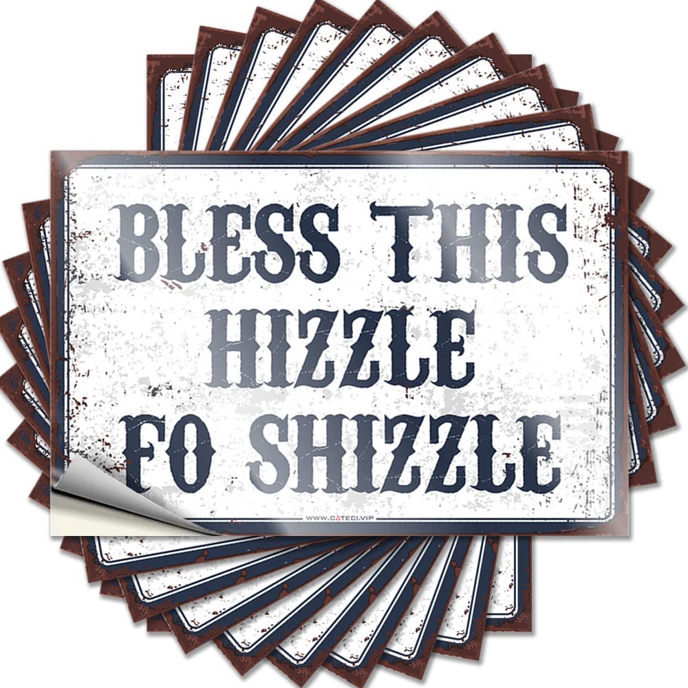 Tiny, Decals Laptop Bless This Hizzle Fo Shizzle | Friends Spring(6X9CM)