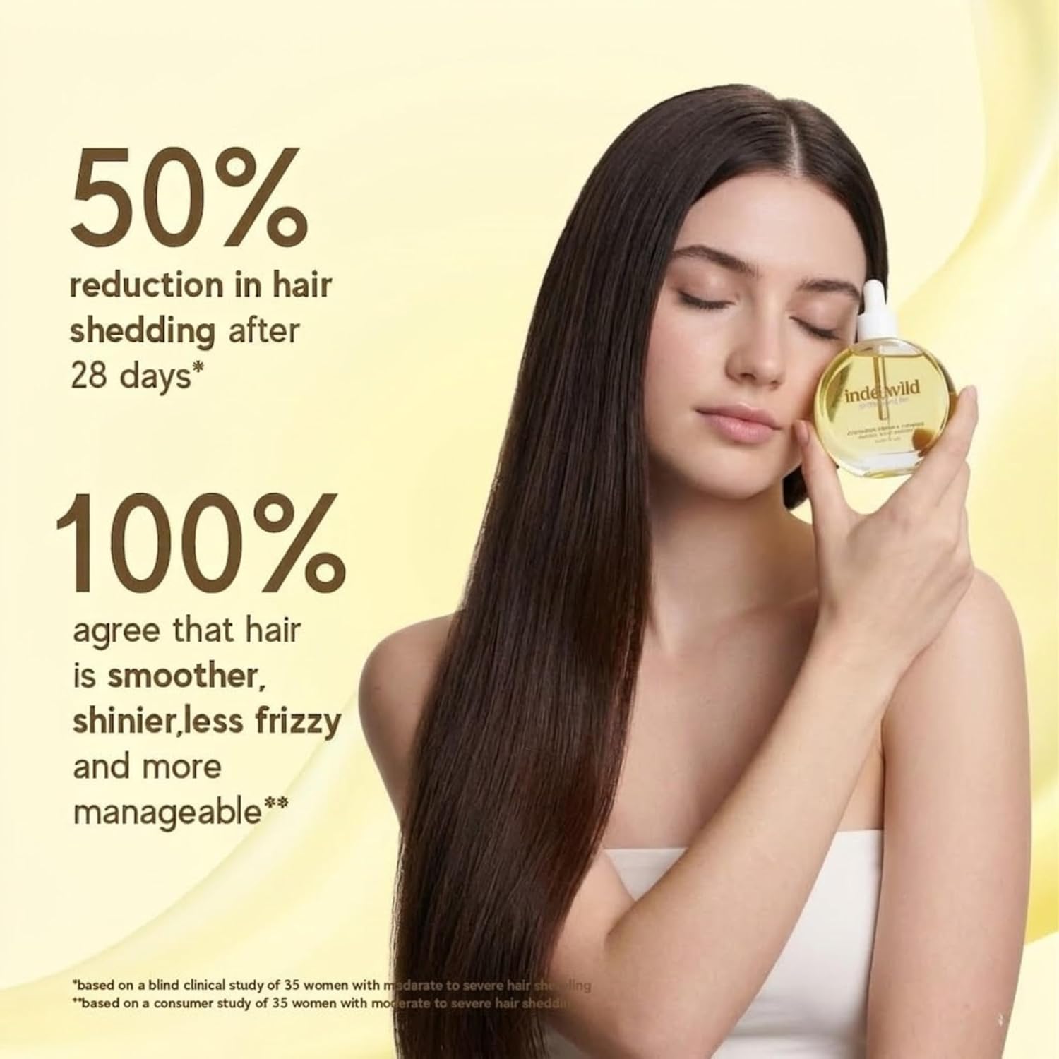 Indē wild Champi Ayurvedic Hair Oil 50ml | With Rosemary, Amla, Bhringraj & Brahmi | Hair Growth & Dandruff Control Oil for Men & Women | 16+ Herbal Actives | Non-Sticky | Calming Fragrance