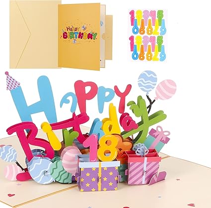 Amazon Co Jp Hitchlike バースデーカード 誕生日カード 3d 立体 可愛い Diy番号付き メッセージカード グリーティング カード 誕生日 ポップアップバースデーカード 子供 大人 お誕生日 カード おしゃれ メッセージカード付き 文房具 オフィス用品