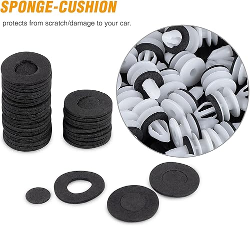 Miniatura 3 de GOOACC 50 piezas de retenedor de panel de puerta con sellador Compatible para GM Buick Chevrolet Cadillac GMC Hummer H2 Oldsmobile Pontiac Saturn