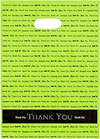 Vista 8 de Bolsas de plástico negras con mango troquelado "Thank You" de 9x12 50/cs- marca Bags Direct