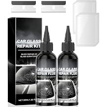 2*50ML Cracks Gone Car Windscreen Repair Kit,Nano Glass Repair Fluid & Scratch Remover for Windshield Chip &Cracked Glass Repair,Diy Universal Windshield Repair Kit,Long-Lasting Diy Crack Chip Removal