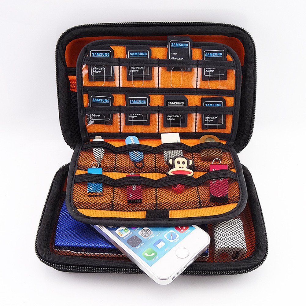 Homeself Waterproof Hard Travel DS XL / 3DS Case with 16 Game Cartridge Holders With Carry Strap for New 3DS XL/ 3DS XL/3DS LL / NEW 3DS/ 3DS