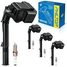PHILTOP Ignition Coil Pack and Iridium Spark Plugs Fits for Benz 2015-2018 C300, 2016-2019 GLC300, 2015-2020 GLA250, 2014-2019 CLA250, 2017-2019 E300, INFINITI 2017-2019 QX30, 4PCS UF734