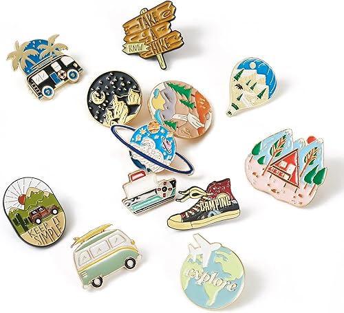 Miniatura 14 de Pandahall - Broches esmaltados de aleación con varios temas, broche de solapa, juego de pines esmaltados