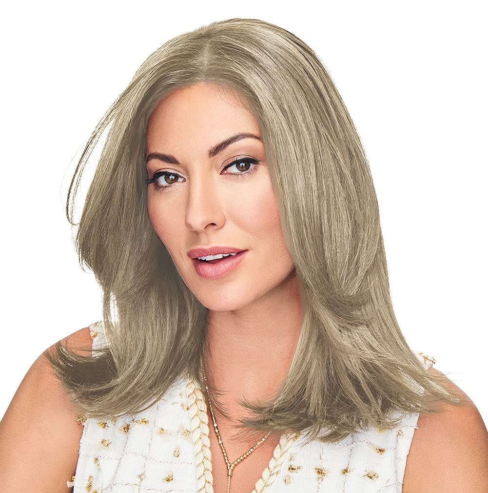 Hair u wear Go All Out Top-Of-Top 10 Inch Wig Top Piece, Average Size Cap, SS10/22 Iced Cappuccino