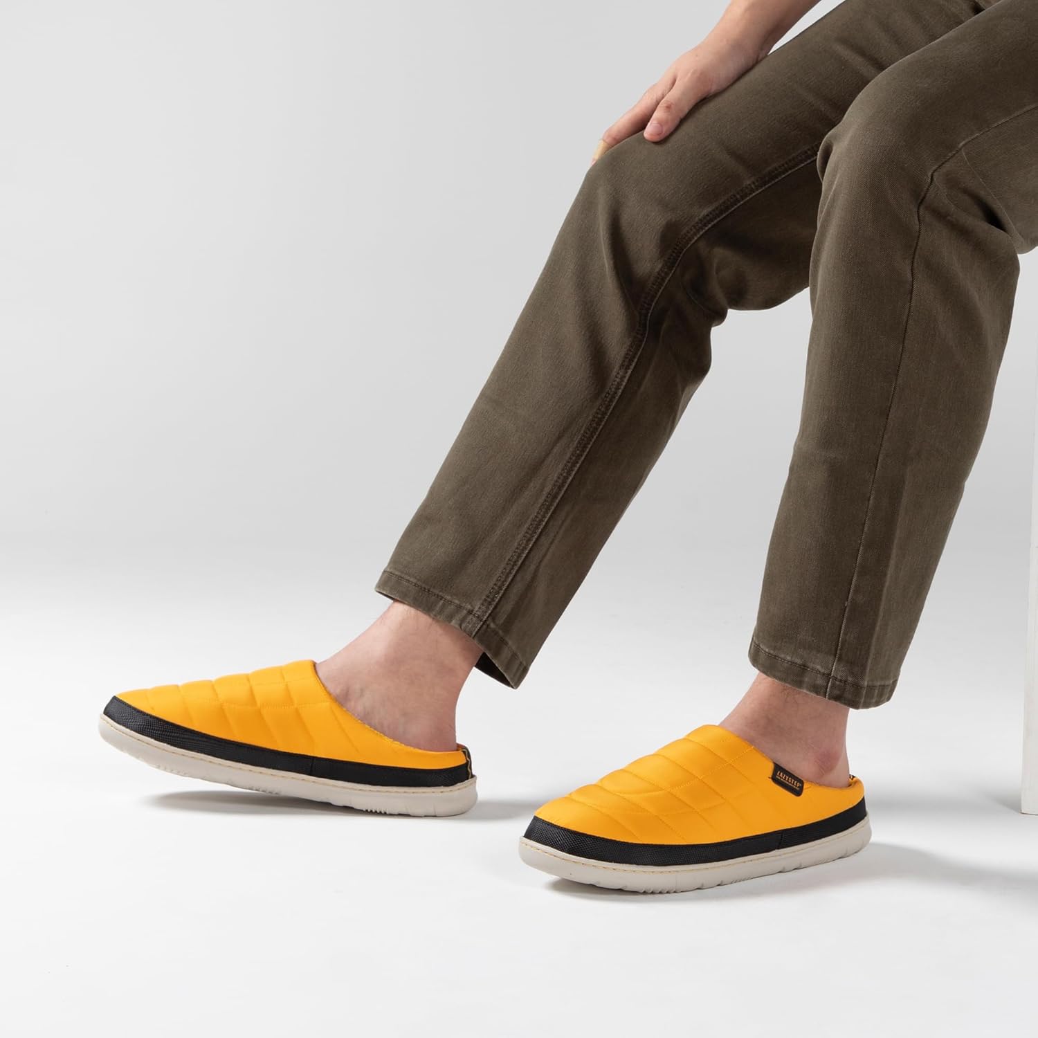 LazyStep Men's Slip on Slippers Indoor Outdoor House Shoes Memory Foam Clogs for Men - Image 6