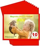 CHUNNIAO Black Magnetic Picture Frame 4X6 for Refrigerator,Photo Magnets Sleeves