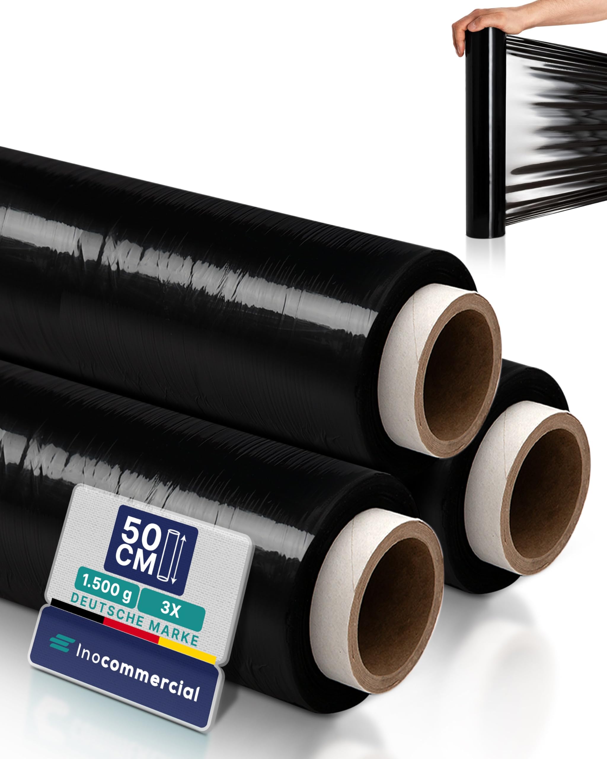 Per Imballaggio Pallet Magazzino Pellicola Termoretraibile (shrink Wrap) Calibro 80, Larghezza 20 Pollici, Lunghezza 5000 Piedi (1 Rotolo) - Per Imballaggio Industriale Pellicola Per Macchina Imballatrice - Foto 6