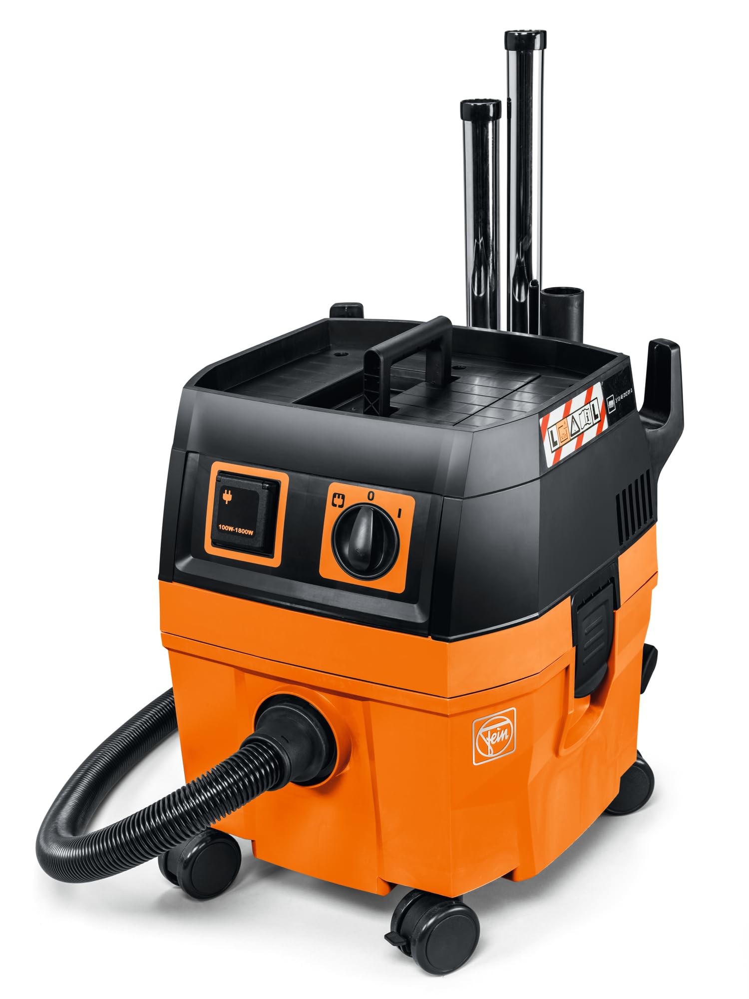 Dustex Nass-/Trockensauger-Set 25 L – Industriestaubsauger, 1380 W, Behälter 22 L, orange