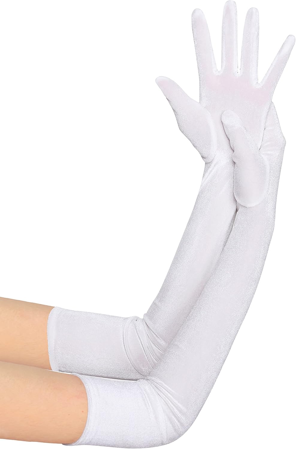 BABEYOND Long Opera Party Gloves - 1920s Flapper Gatsby Costume Accessories Velvet Tea Party Elbow Gloves