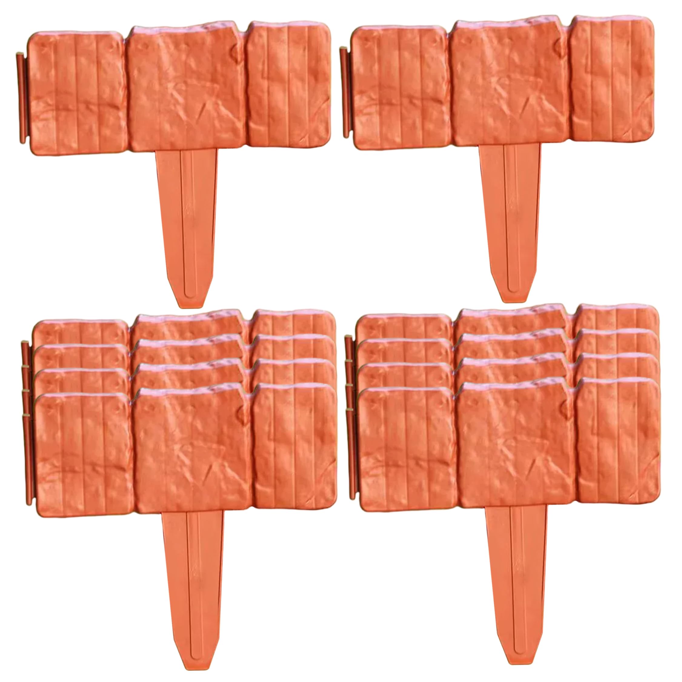 Bordure de jardin en fausse pierre pour stopper l'herbe envahissante