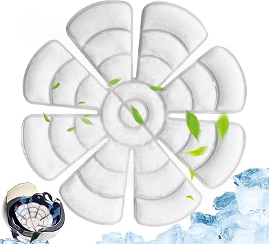 Hat Ice Pack Insert | Ice Pack Hat Liner,Head Ice Pack Head Cool Hard Hat Cooling Heat Strokes Prevention,Skin-Friendly Reusable Ice Hat Pack for Summers,Avoids Frostbite Damage
