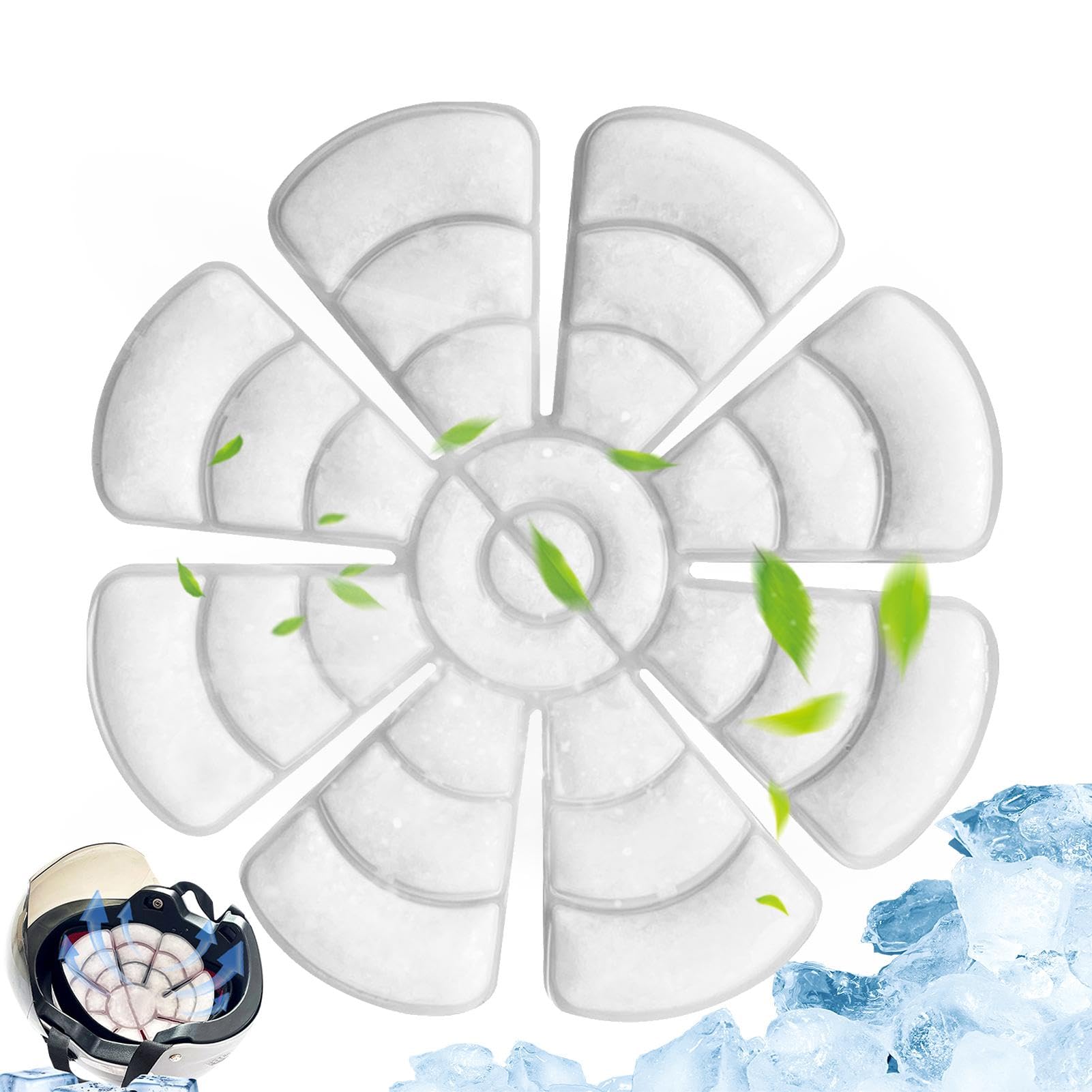 Hat Ice Pack Insert | Ice Pack Hat Liner,Head Ice Pack Head Cool Hard Hat Cooling Heat Strokes Prevention,Skin-Friendly Reusable Ice Hat Pack for Summers,Avoids Frostbite Damage