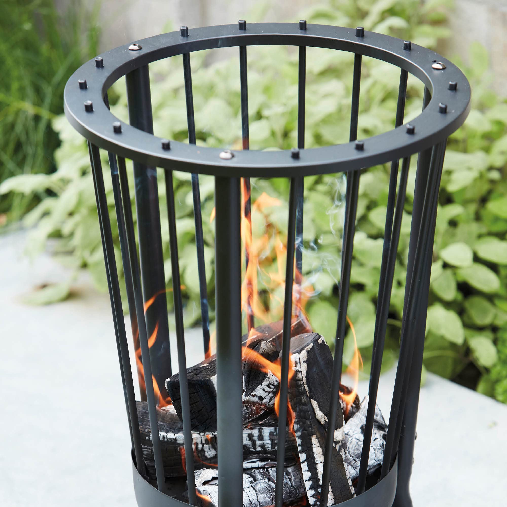 Barbecook nowoczesny ogień Ronda - czarny