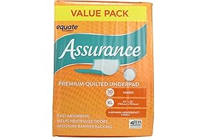 Assurance Premium Quilted Underpad, Value Pack, XL