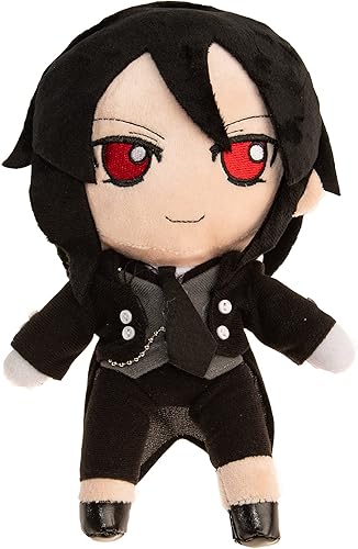 Regalo de 9 pulgadas negro But-ler Sebastian Michaelis muñeca de peluche