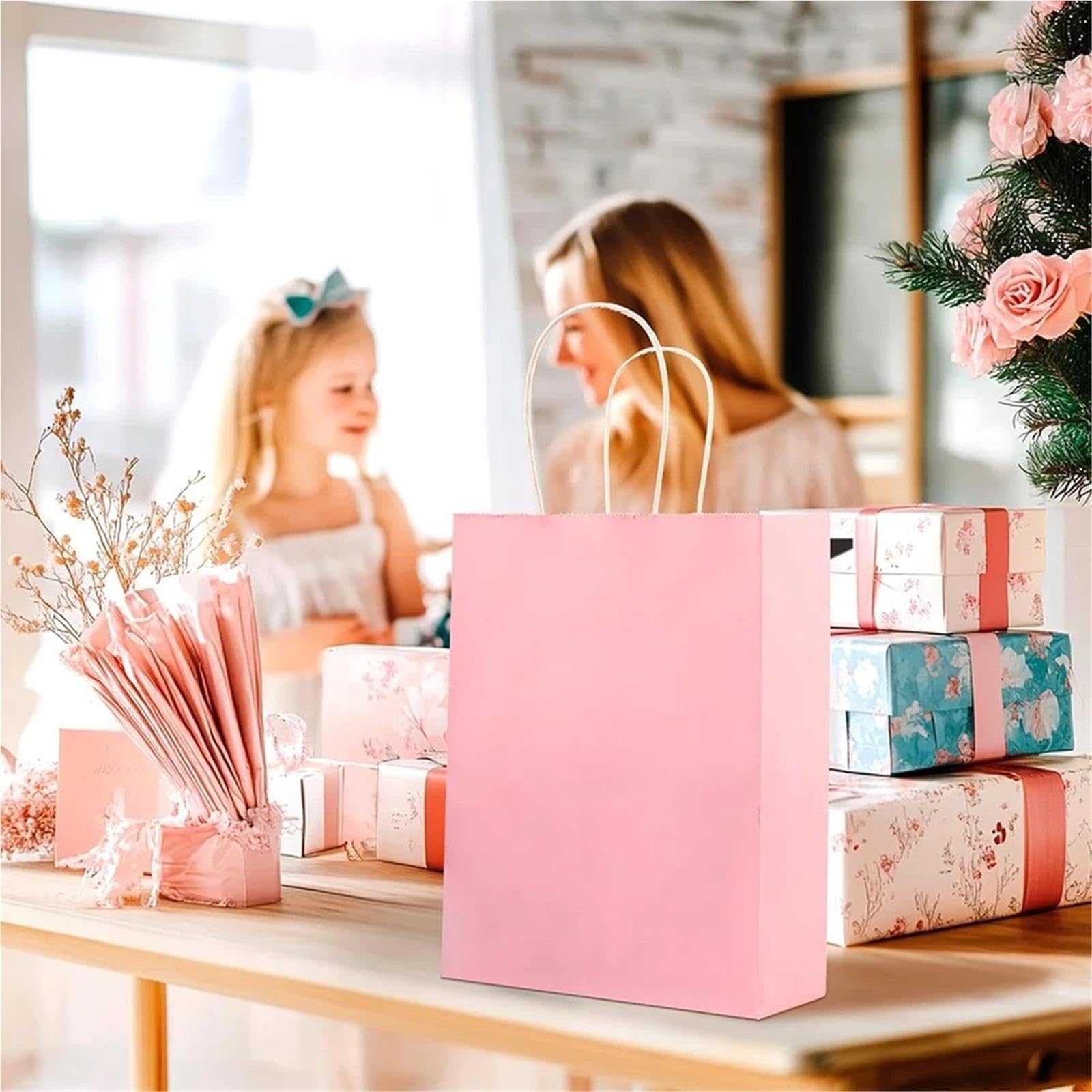 Papiertüten 5/10/15 Stück bunte Geschenktüten aus Kraftpapier