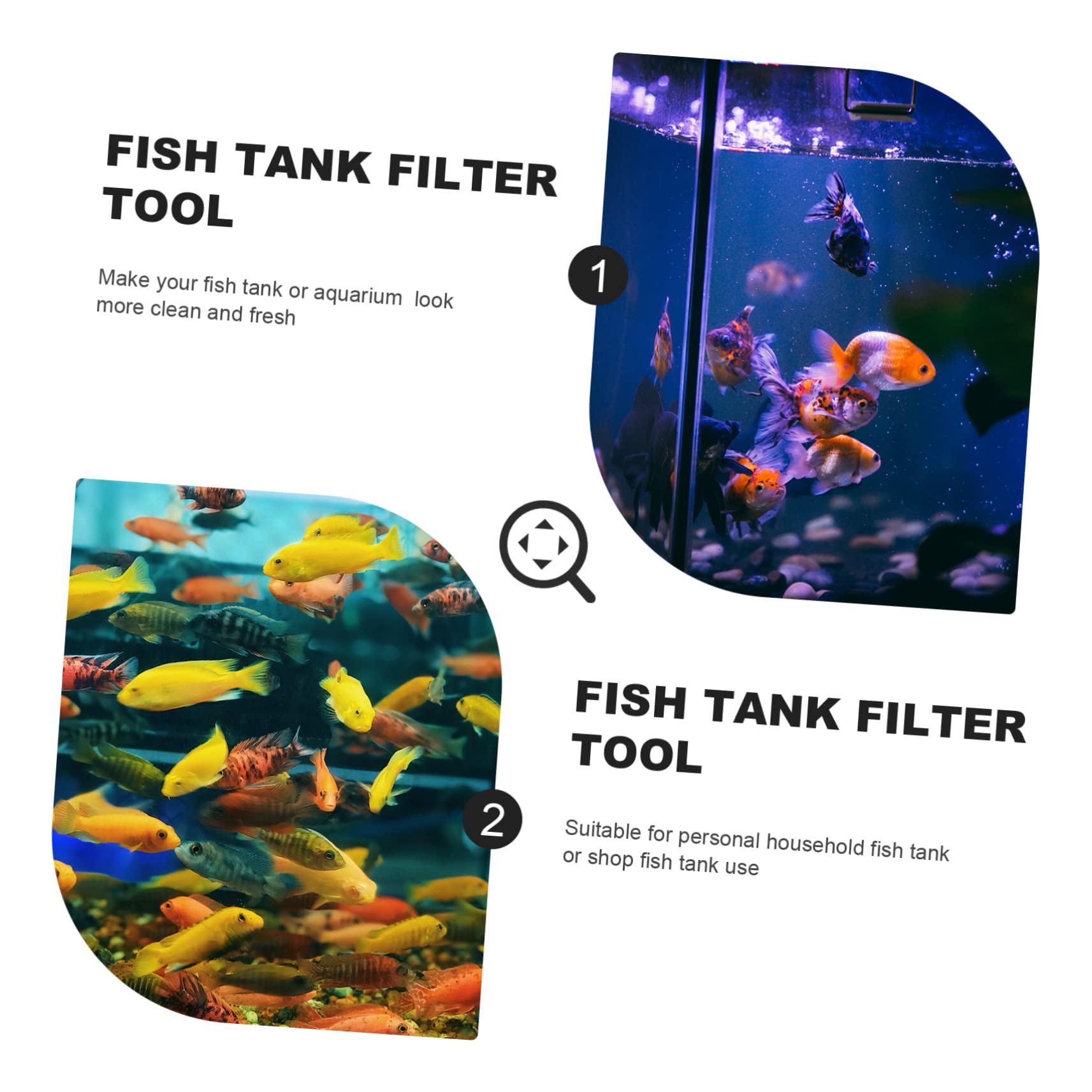 Gatuida 2piezas Cubo De Purificación De Agua Filtro para Pecera Herramienta De Filtración Subacuática para Acuario Limpiador Purificador De Agua para Limpieza De Peceras
