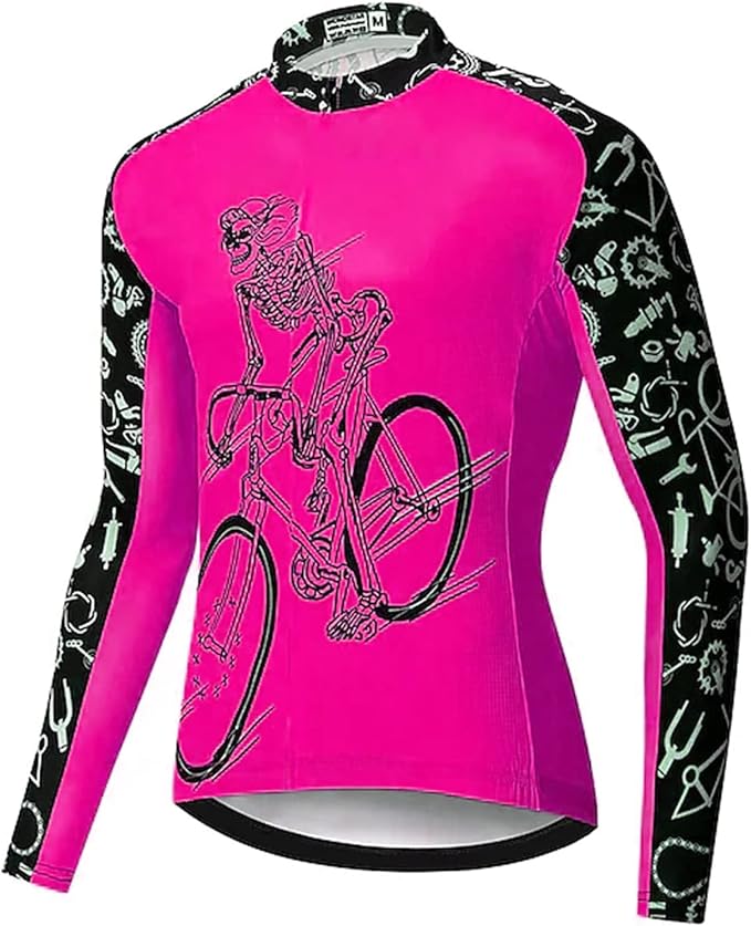 Amazon Co Jp メンズサイクリングウェアスーツ秋と冬のマウンテンバイクサイクリングトップスとレギンス Color D Size M ファッション