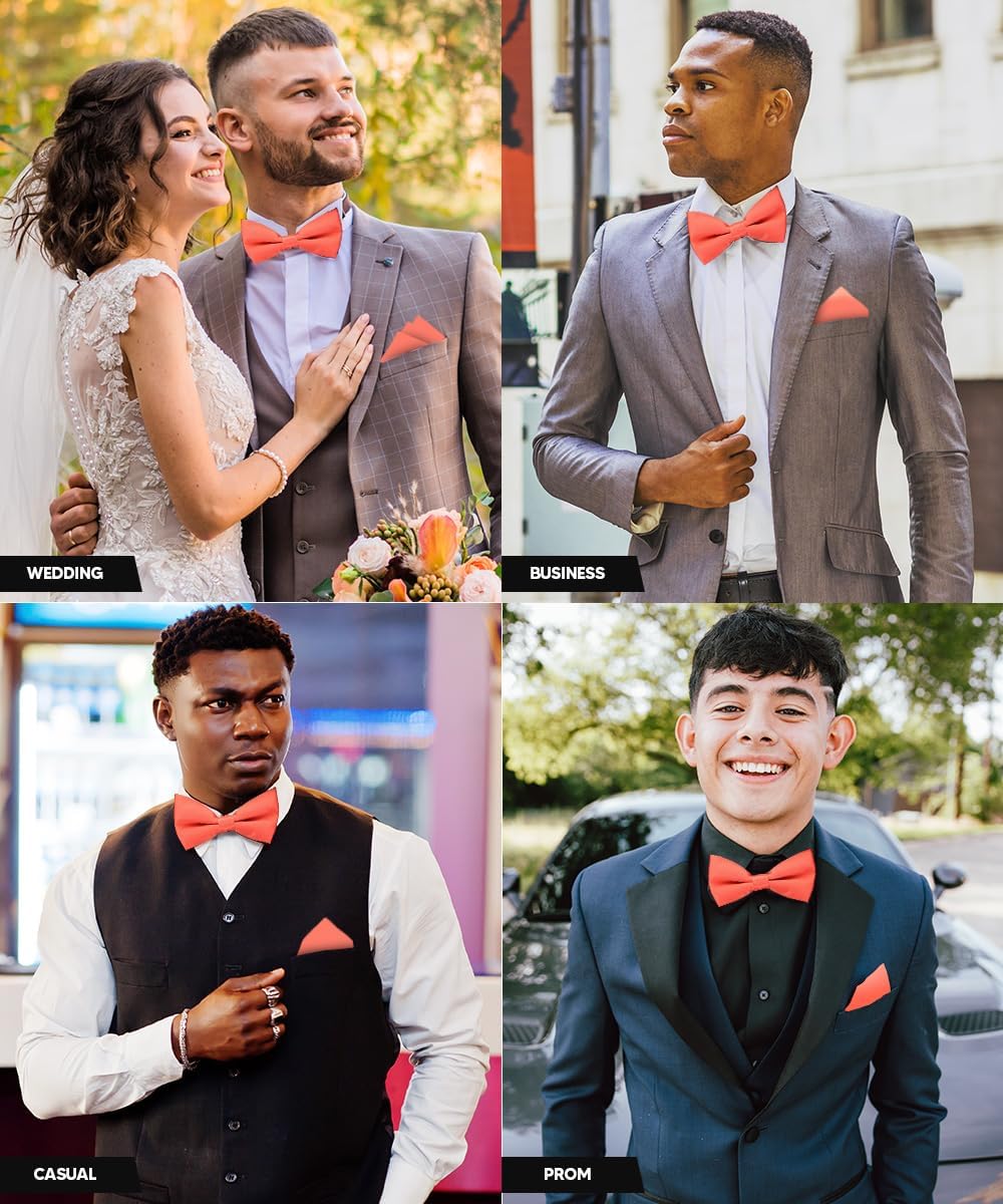 Classic Bow Tie & Pocket Square Set