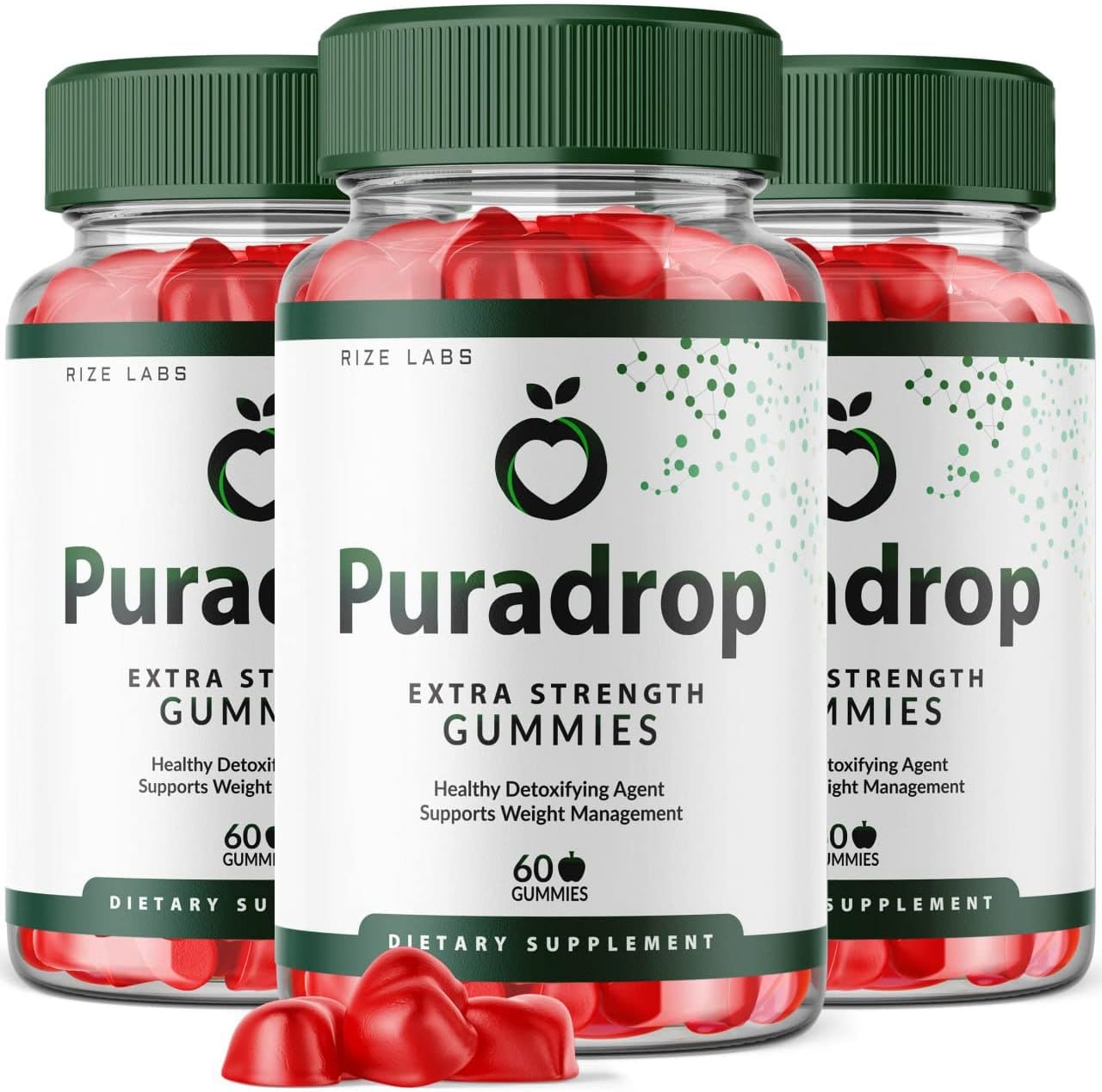 Puradrop Keto ACV Gummies for Advanced Weight Loss with Apple Cider Vinegar, Supplement Helps in Reducing Belly Fat, for Extra Strength (180 Gummies)