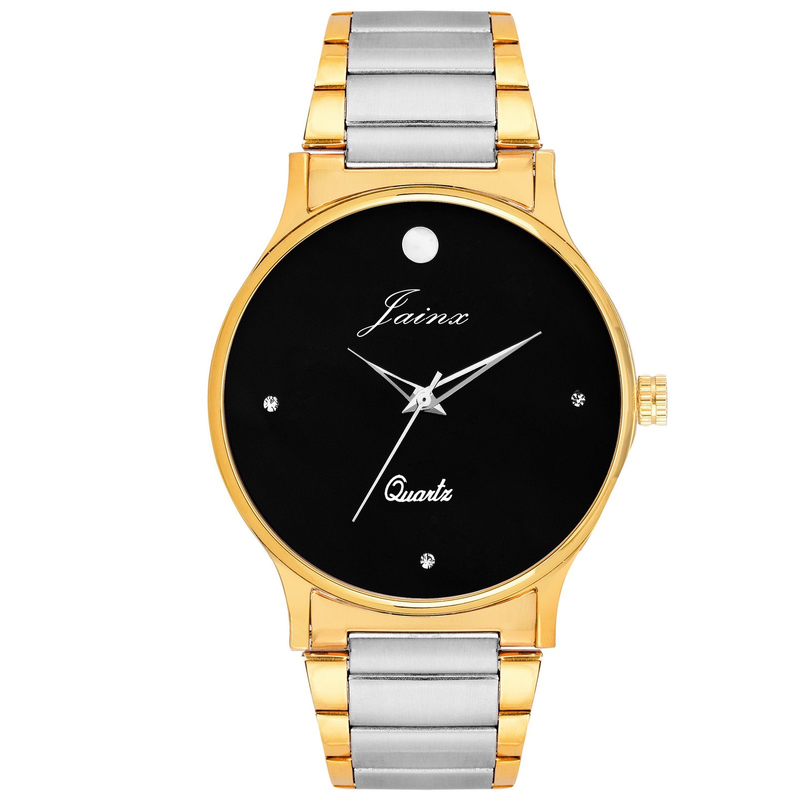 jainx Premium Black Dial Golden Chain Analog Wrist Watch for Men - JM1102 (B07DPGDW31) Amazon Price History, Amazon Price Tracker