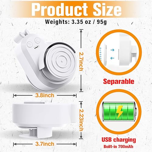 Miniatura 8 de Juguetes interactivos para gatos de interior, juguete eléctrico automático de plumas de pájaro volador – El mejor juguete de enriquecimiento para