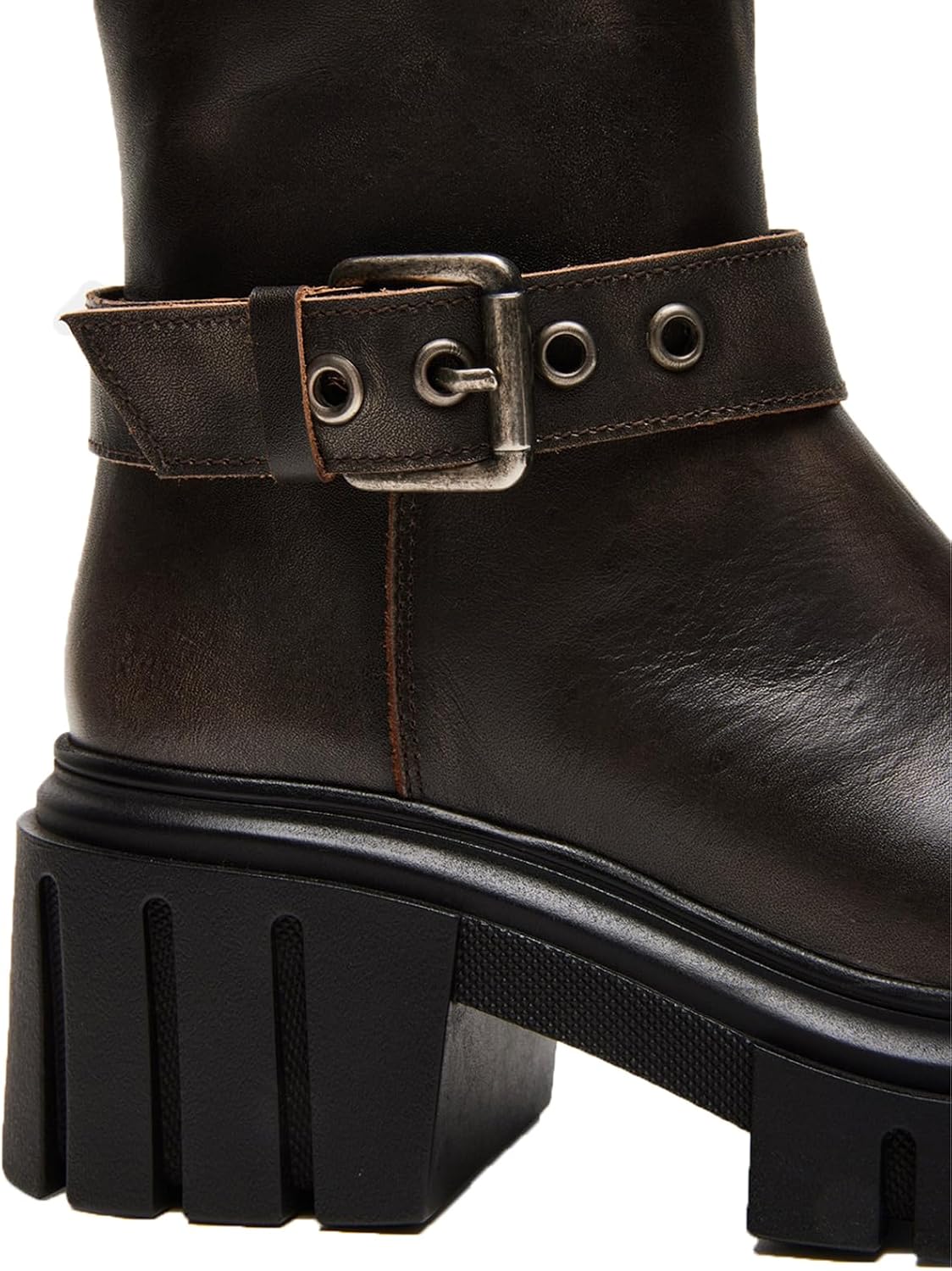 Knee High Boots for Women, Round Toe Pull On Side Zipper Buckle Block Heel Long Boots Dress Casual Party Dating Festival Wedding Vacation Shopping Boots