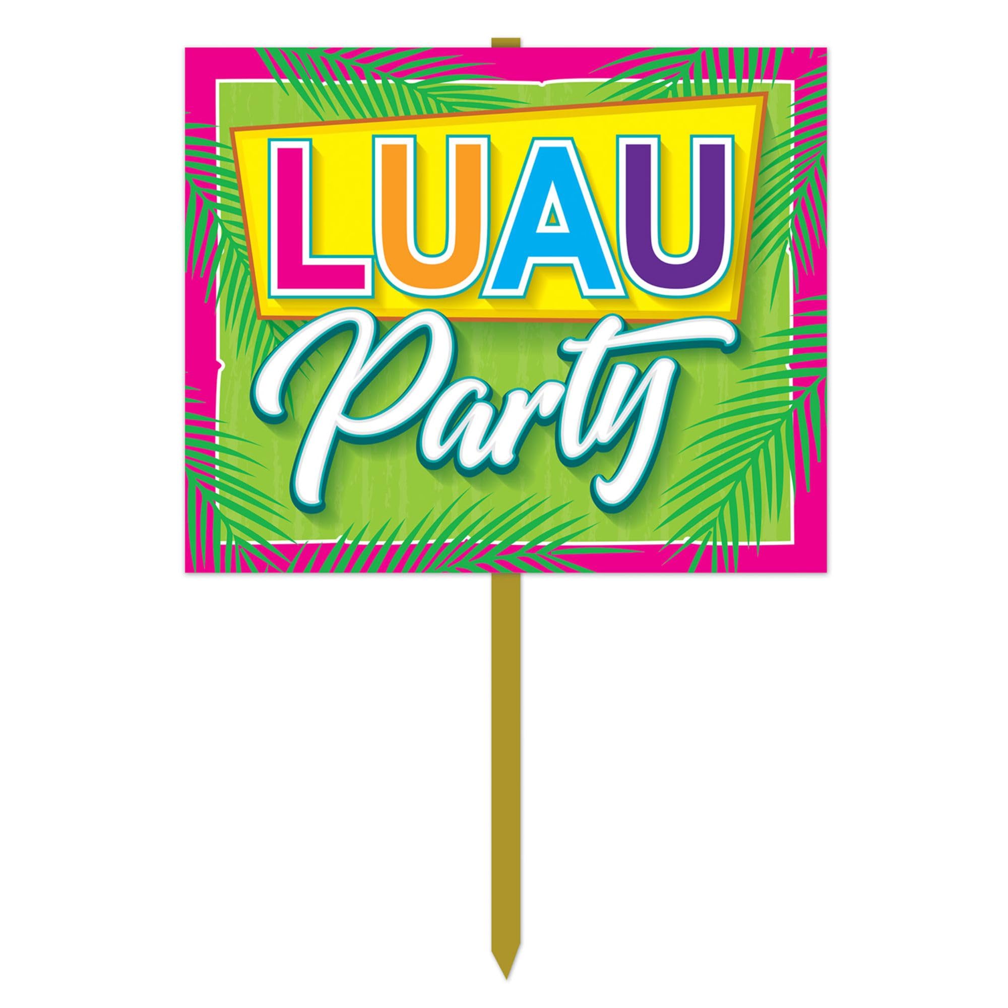 Panneau Luau Party Beistle pour deco de jardin tropical