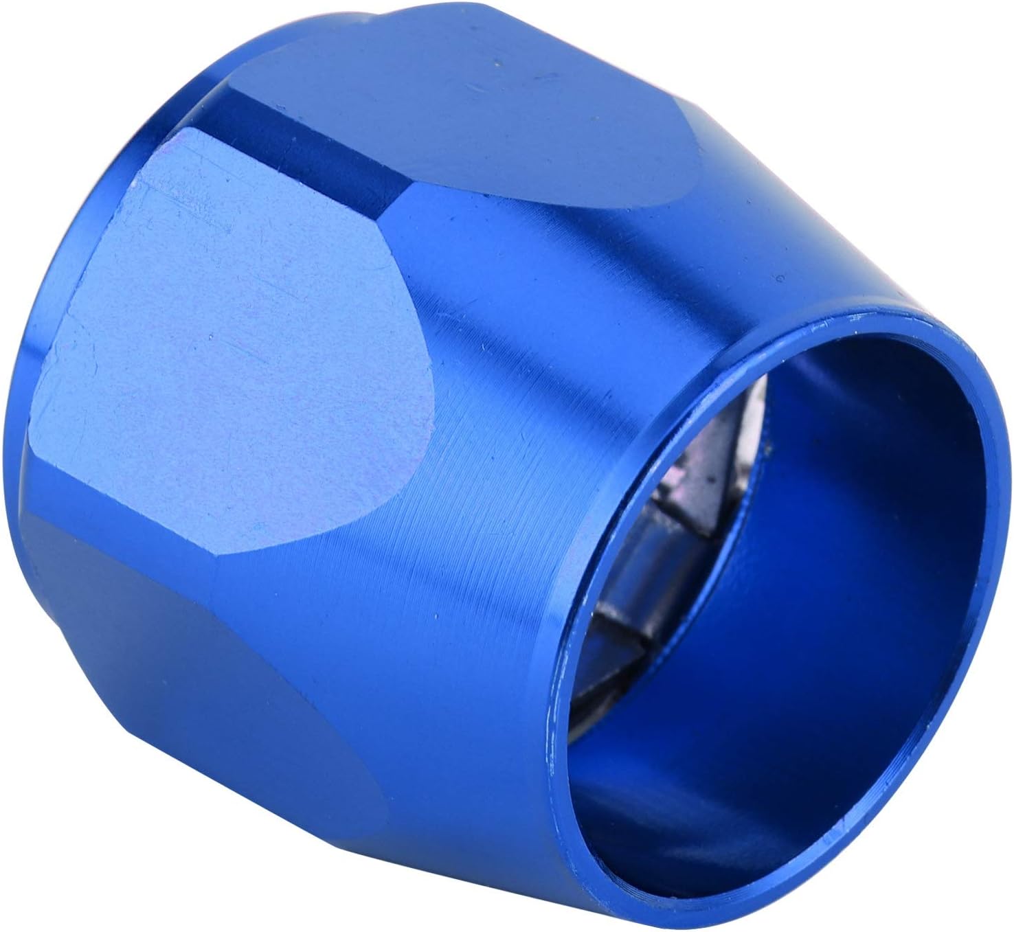 Hose Finisher, Hose Connector Clamp, Hose End Cover Fitting, for Gas/Air Flexible Tube Fuel/Oil/Save Time (Blue)