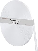 TUKA-i-AKUT 50 Metri x 23 mm Cinghia per Tapparelle, Elevata Resistenza – Resistente ai Raggi UV – Resistente alla Sporcizia, Rotolo di Cintino per Tapparelle Avvolgibili, Bianco, TKB5200 White
