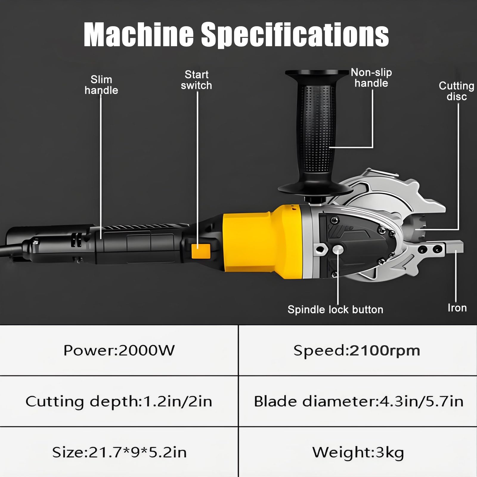 Sierra Cortadora De Varillas Corrugadas En Frío Sin Chispas 2025 - Motor Sin Escobillas De 2000 W/2100 RPM, Diámetro De Corte De 3/5 Cm, para Cortar Barras De Acero Y Metal,Cut5cm