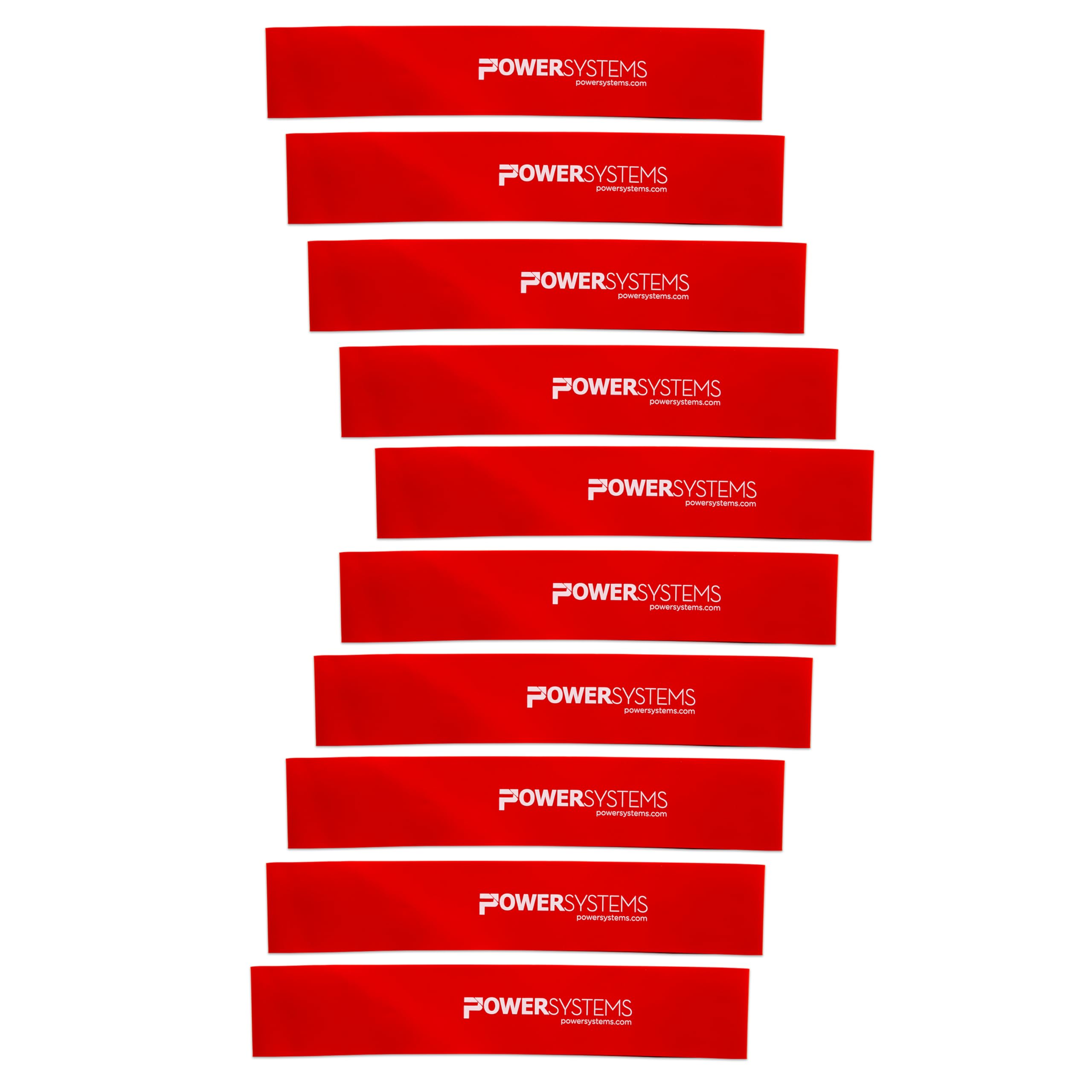 Power Systems Versa Loops Resistance Exercise Work Out Strength Training Bands (10 Pack)